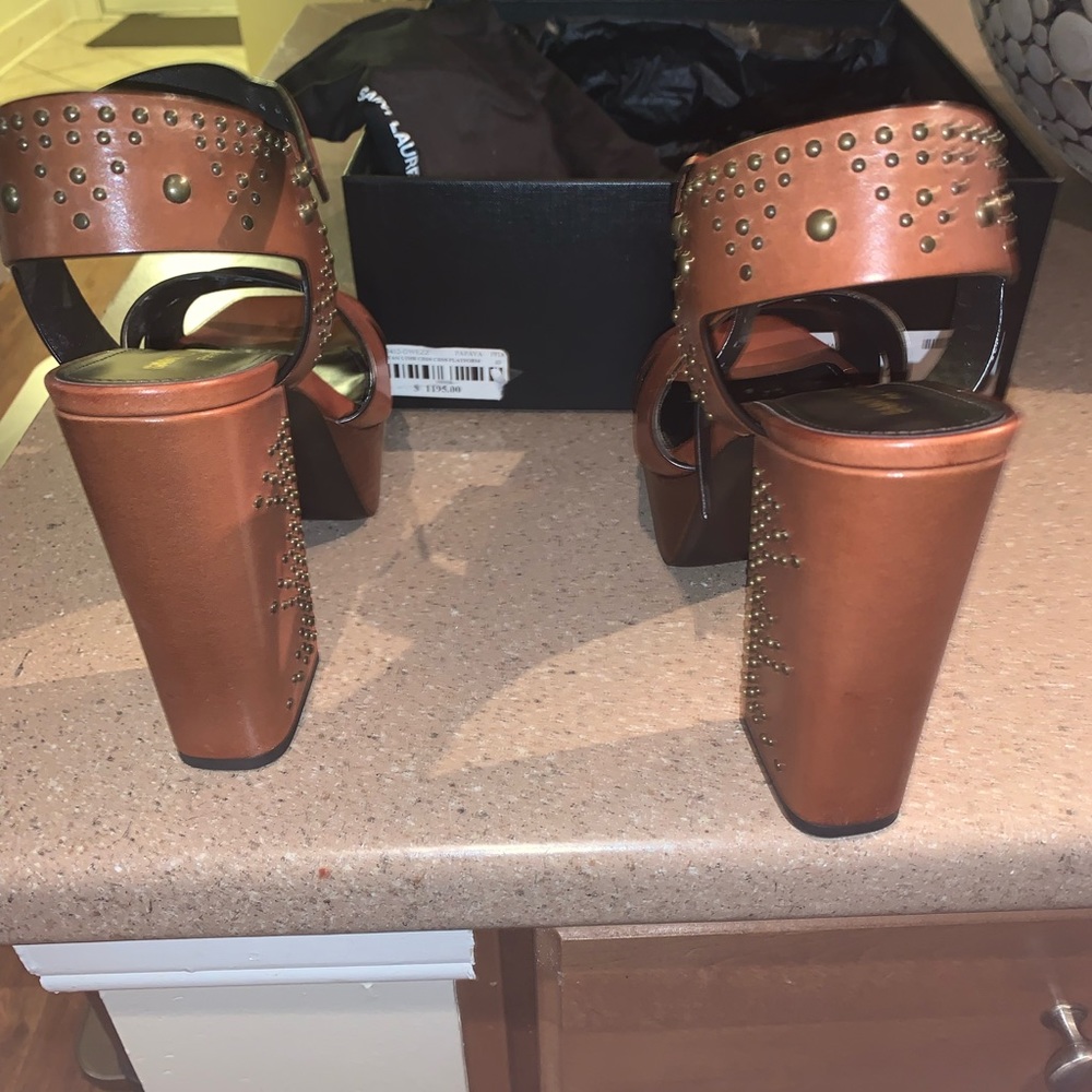 Ysl platforms shoes size 40 excellent condition, only worn once!